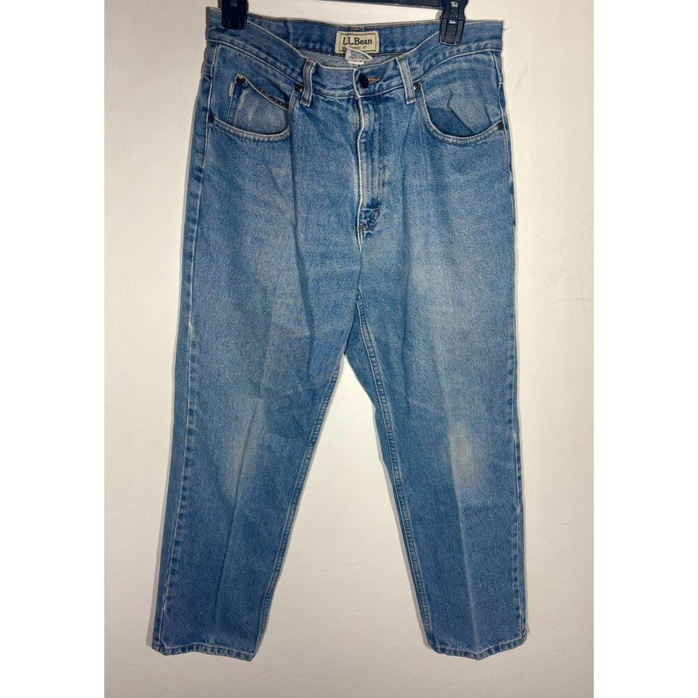 LL Bean Mens Jeans 32x29 Classic Fit 100% Cotton Blue Denim Made in Mexico